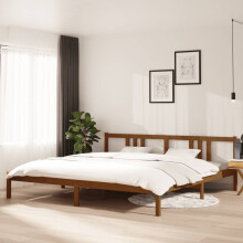 Berkfield Bed Frame without Mattress Honey Brown Solid Wood 200x200 cm