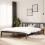 Berkfield Bed Frame without Mattress Grey Solid Wood 150x200 cm King Size King Size 1