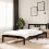 Berkfield Bed Frame without Mattress Black Solid Wood 100x200 cm 1