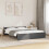 Berkfield Bed Frame without Mattress Grey Solid Wood 135x190 cm Double Double 1