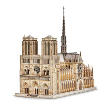 Notre Dame de Paris 3D Puzzle for Adults, Durable Cardboard Structure, Educational and Decorative Model