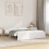 Berkfield Bed Frame without Mattress White Solid Wood 150x200 cm King Size King Size 1