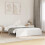 Berkfield Bed Frame without Mattress White Solid Wood 135x190 cm Double Double 1
