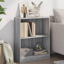 Berkfield Bookshelf Grey Sonoma 60x24x76 cm Engineered Wood