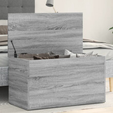 Berkfield Storage Chest Grey Sonoma 84x42x46 cm Engineered Wood