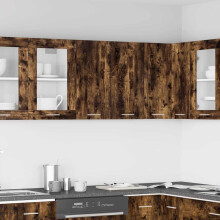 Berkfield Hanging Cabinet Lyon Smoked Oak 60x31x60 cm Engineered Wood