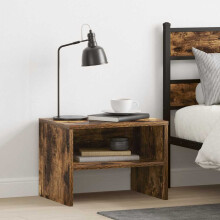 Berkfield Bedside Cabinet Smoked Oak 40x30x30 cm Engineered Wood
