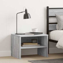 Berkfield Bedside Cabinet Grey Sonoma 40x30x30 cm Engineered Wood