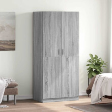 Berkfield Wardrobe Grey Sonoma 80x50x180 cm Engineered Wood