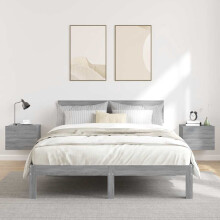 Berkfield Bedside Cabinets 2 pcs Grey Sonoma 40x30x30 cm Engineered Wood