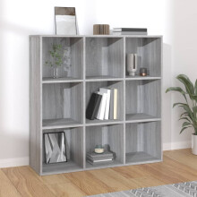 Berkfield Book Cabinet Grey Sonoma 98x29x97.5 cm
