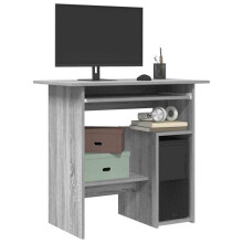 Berkfield Desk Grey Sonoma 80x45x74 cm Engineered Wood