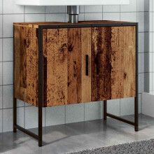 Berkfield Bathroom Sink Cabinet Old Wood 60x33x60 cm Engineered Wood