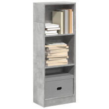 Berkfield Bookcase Concrete Grey 40x24x109 cm Engineered Wood
