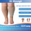 ChYoung2Pack φαρδιά μανίκια συμπίεσης γάμπας, Plus Size20-30mmHg, μέχρι το γόνατο για κιρσούς, 3