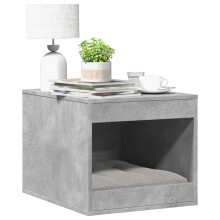 Berkfield Cat Litter Box Enclosure Concrete Grey 47x59x42 cm Engineered Wood