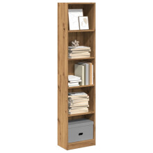 Berkfield Bookcase Artisian Oak 40x24x176 cm Engineered Wood