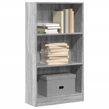 Berkfield Bookcase Grey Sonoma 60x24x109 cm Engineered Wood