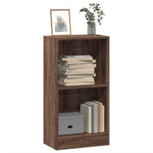Berkfield Bookcase Brown Oak 40x24x76 cm Engineered Wood