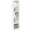 Berkfield Bookcase White 40x24x176 cm Engineered Wood 1