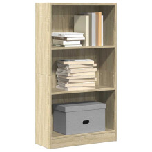 Berkfield Bookcase Sonoma Oak 60x24x109 cm Engineered Wood