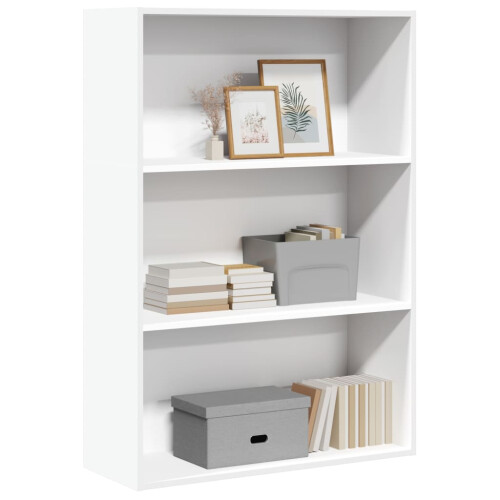 Berkfield Bookcase White 80x30x114 cm Engineered Wood