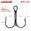 100 stk. kompatible med Sharp Anchor Hook størrelse #1-14# havfiskekrog 4