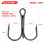 100 stk. kompatible med Sharp Anchor Hook størrelse #1-14# havfiskekrog 5