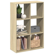 Berkfield Room Divider Bookcase Sonoma Oak 69.5x29x103.5 cm Engineered Wood