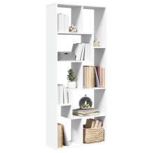 Berkfield Room Divider Bookcase White 67x25x161.5 cm Engineered Wood