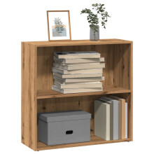 Berkfield Bookcase Artisian Oak 80x30x77 cm Engineered Wood