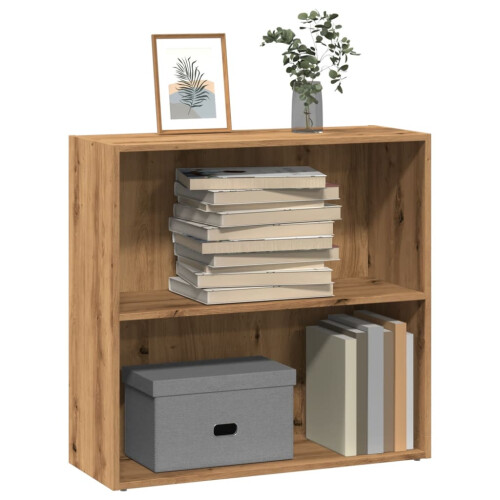 Berkfield Bookcase Artisian Oak 80x30x77 cm Engineered Wood