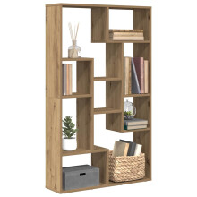 Berkfield Bookcase Artisian Oak 72x20x120.5 cm Engineered Wood