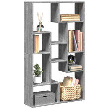 Berkfield Bookcase Grey Sonoma 72x20x120.5 cm Engineered Wood