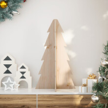 Berkfield Wooden Christmas Tree for Decoration 69.5 cm Solid Wood Pine