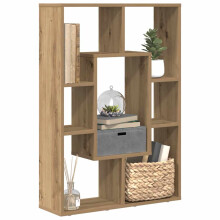 Berkfield Bookcase Artisian Oak 63x20x90 cm Engineered Wood