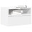 Berkfield Wall-mounted Bedside Cabinet White 45x26x28.5 cm 1