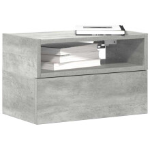 Berkfield Wall-mounted Bedside Cabinets 2 pcs Concrete Grey 45x26x28.5 cm