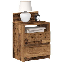 Berkfield Bedside Cabinets 2 pcs with 2 Drawers Old Wood 40x33x60 cm