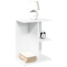 Berkfield Bedside Table White 46.5x29x61 cm Engineered Wood