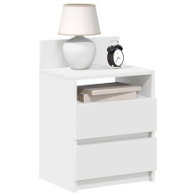 Berkfield Bedside Cabinets 2 pcs with 2 Drawers White 40x33x60 cm
