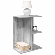 Berkfield Bedside Table Grey Sonoma 46.5x29x61 cm Engineered Wood