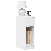 Berkfield Bedside Cabinet with Drawer White 20x36x60 cm