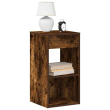 Berkfield Bedside Cabinets with Drawer 2 pcs Smoked Oak 35x34x66.5 cm