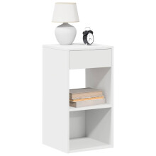 Berkfield Bedside Cabinets with Drawer 2 pcs White 35x34x66.5 cm