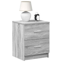 Berkfield Bedside Cabinets 2 pcs with 2 Drawers Grey Sonoma 40x36x50 cm