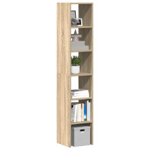 Berkfield Bookcases 2 pcs Stackable Sonoma Oak 30x30x80 cm Engineered Wood