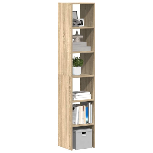Berkfield Bookcases 2 pcs Stackable Sonoma Oak 30x30x80 cm Engineered Wood