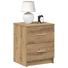 Berkfield Bedside Cabinets 2 pcs with 2 Drawers Artisan Oak 40x36x50 cm