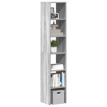 Berkfield Bookcases 2 pcs Stackable Grey Sonoma 30x30x80 cm Engineered Wood